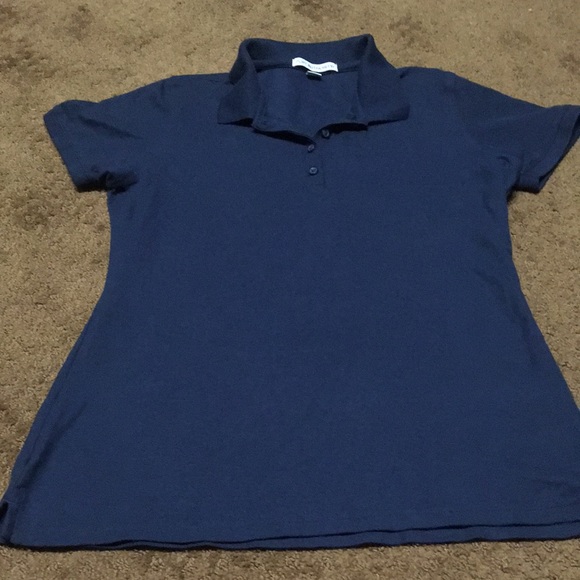 Port Authority Small navy blue half buttoned top uniform shirt EUC-like new - Picture 1 of 8
